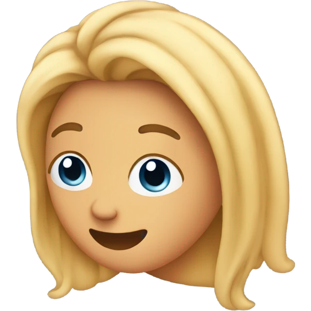 emoji blushing tucking hair behind their ear emoji