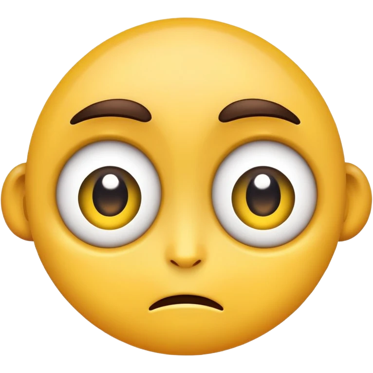 Slightly Frowning Face Emoji and Grinning Face with Big Eyes mixed together emoji