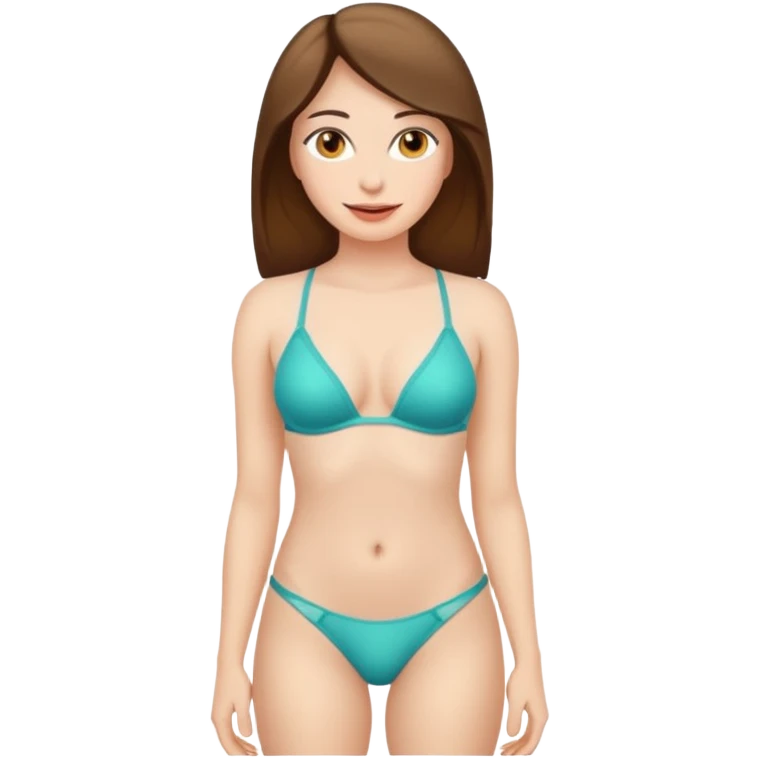 Голая девушка в стрингах  emoji