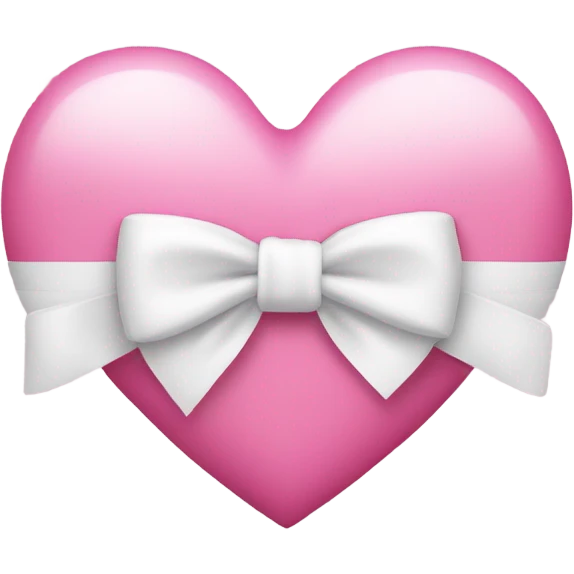 pink heart with white bow emoji