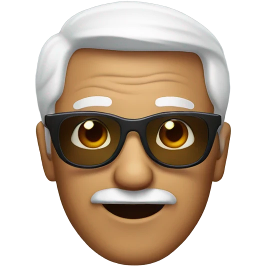 Grandpa with sunglasses  emoji