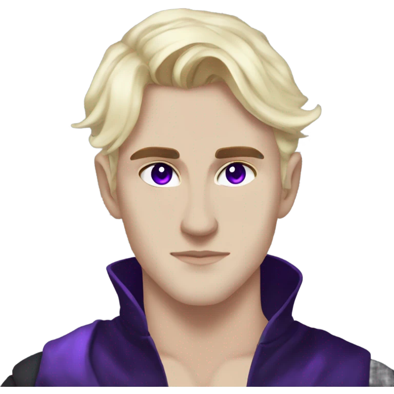 Rhysand from ACOTAR, faerie, pointed ears, purple eyes  emoji