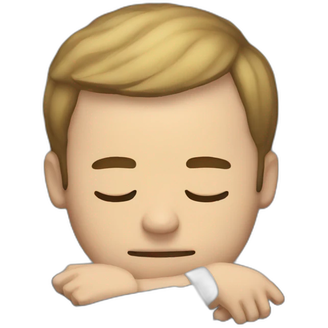 Macron sleeping  emoji