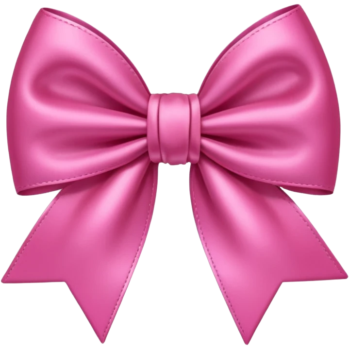 Very pink bown emoji