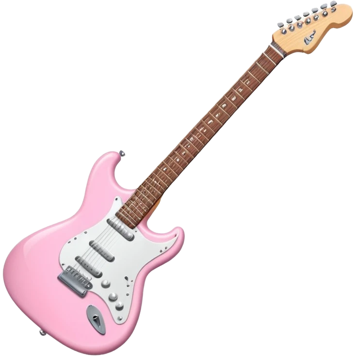 Baby Pink electric Guitar emoji