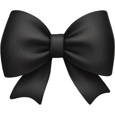 Black bow emoji