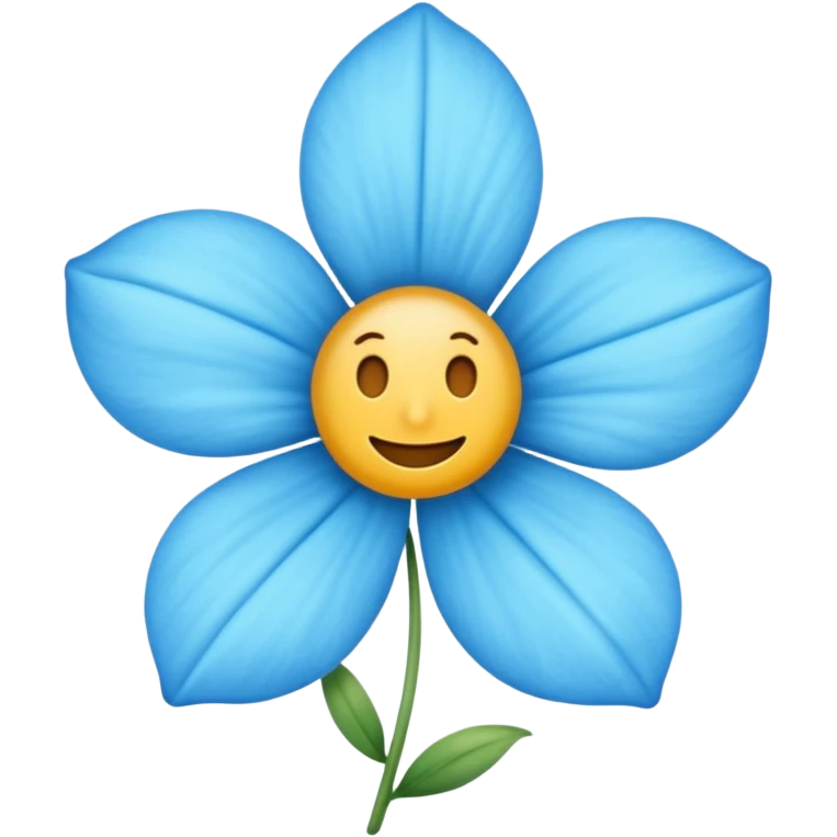 Des emojis fleur bleue emoji