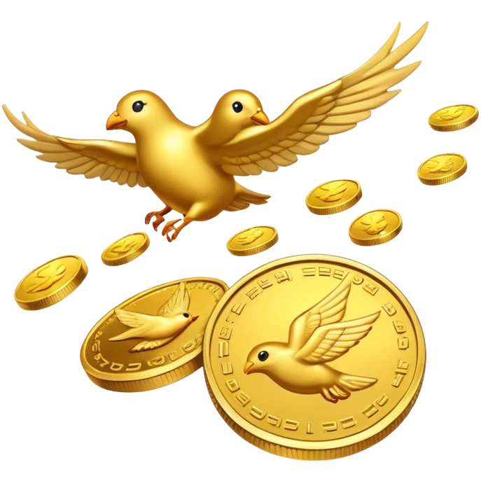flying coins emoji