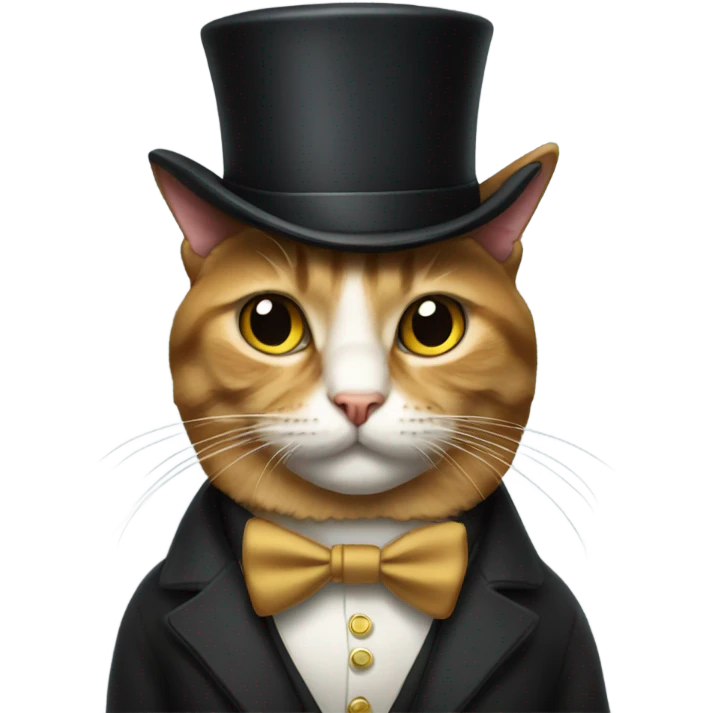 cat with a tophat emoji