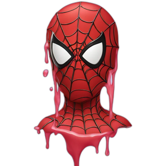 spiderman melting slowly emoji