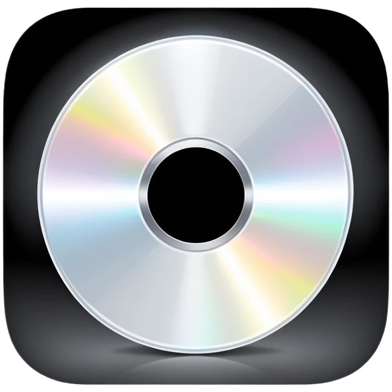белый светящийся CD-диск, no background emoji