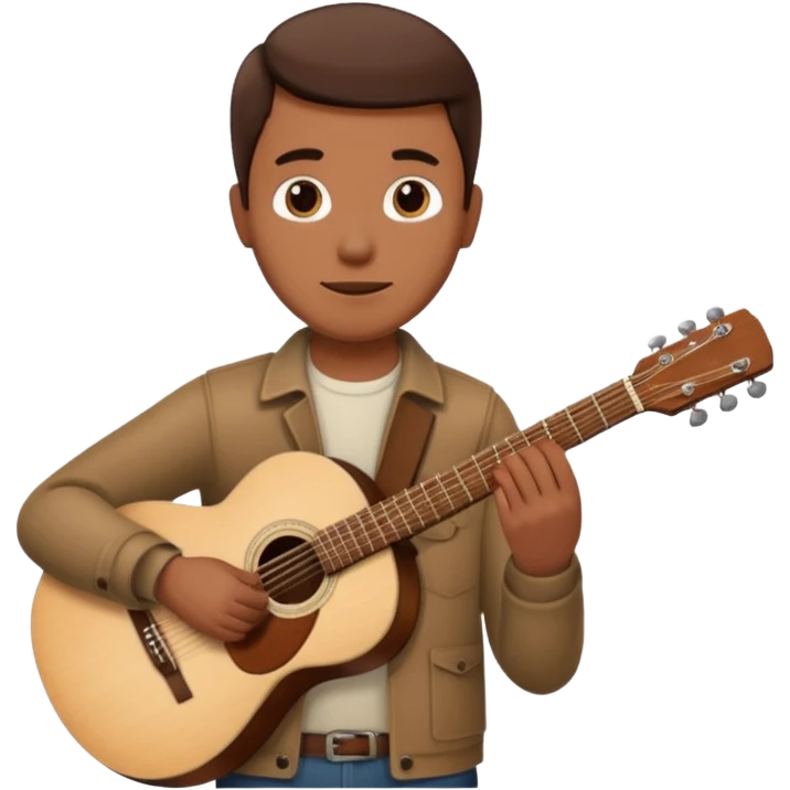 man holding guitar emoji