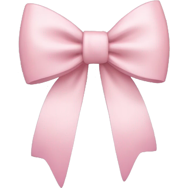 Light pink bow emoji