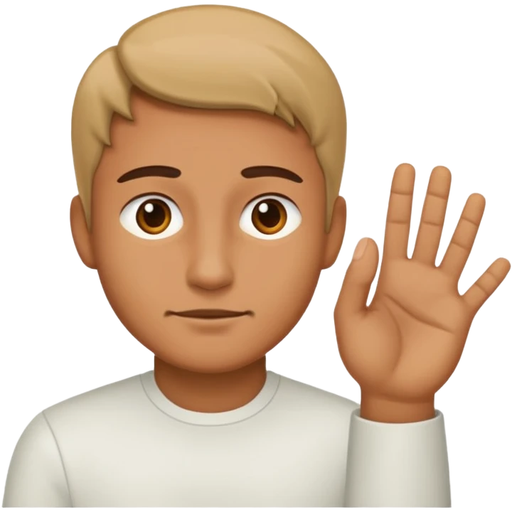 Man no decision gesture emoji