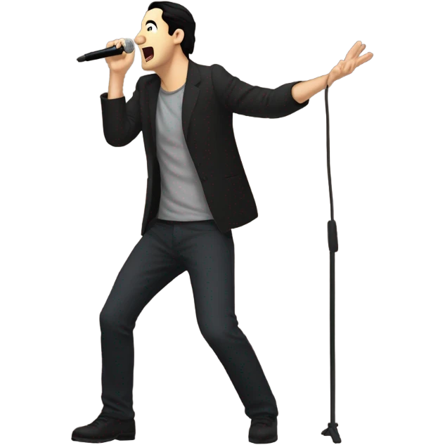 Benjamin Burnley singing emoji