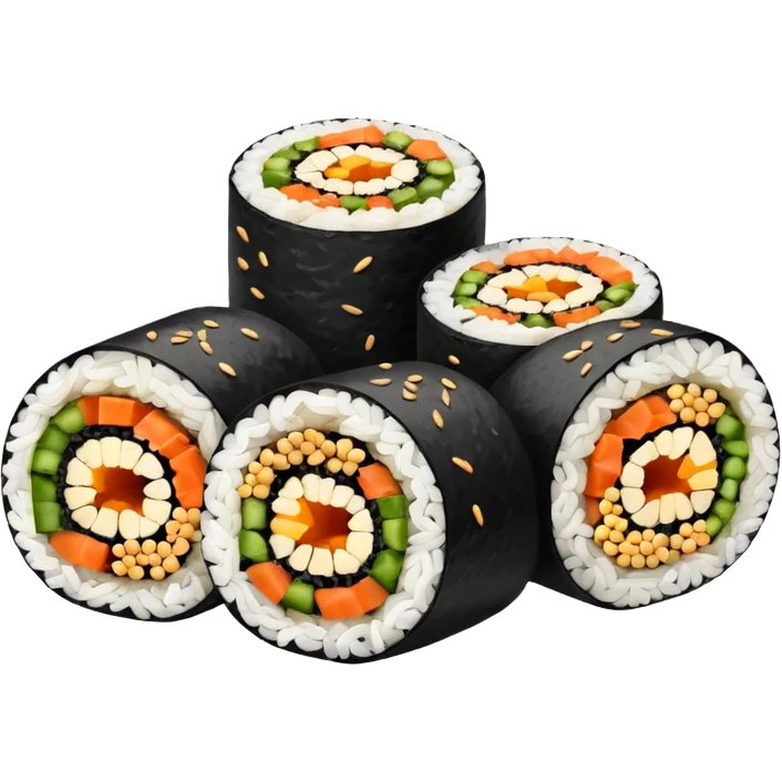 vegan kimbap emoji