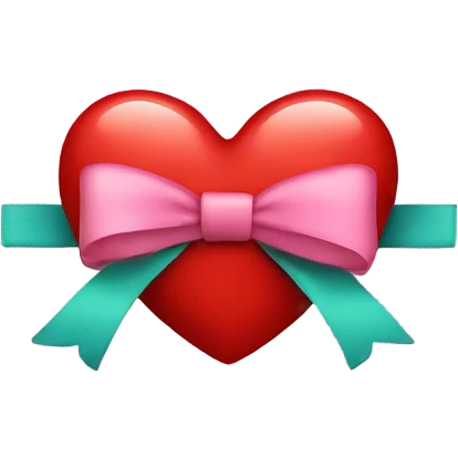 Heart with bow  emoji