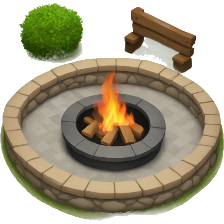 Cozy fire pit  emoji