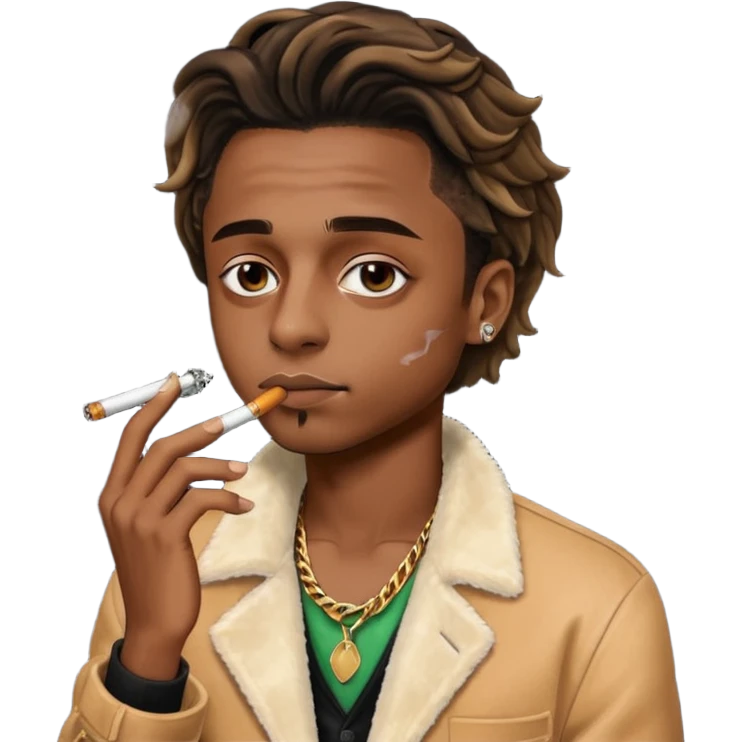 Playboy carti smoking a cigarette emoji