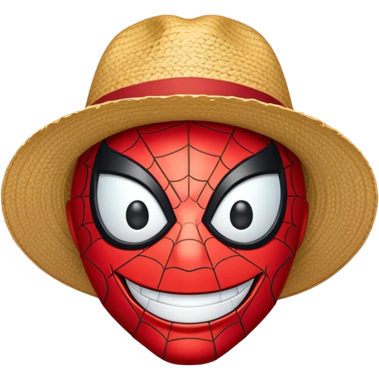 spider-man avec chapeau luffy emoji