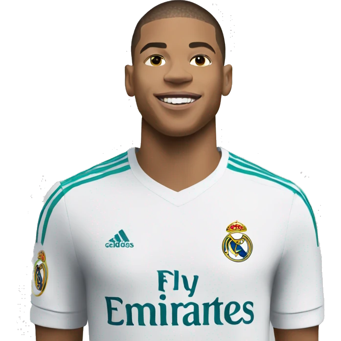 Mbappe with real madrid emoji