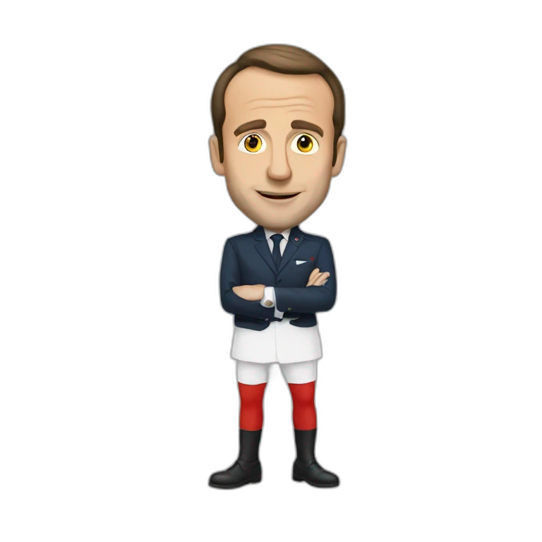 Macron avec calvitie emoji