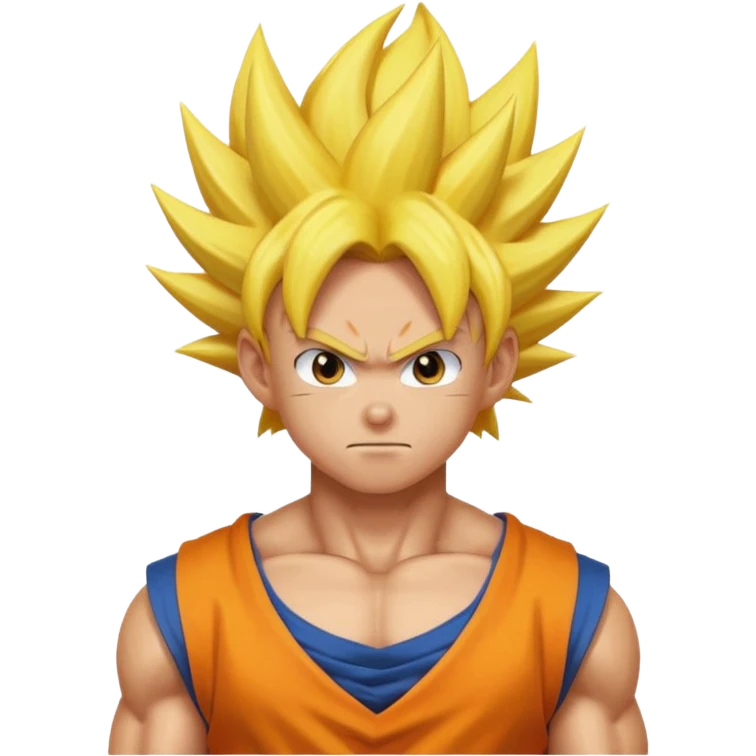 Goku pelo amariyo emoji