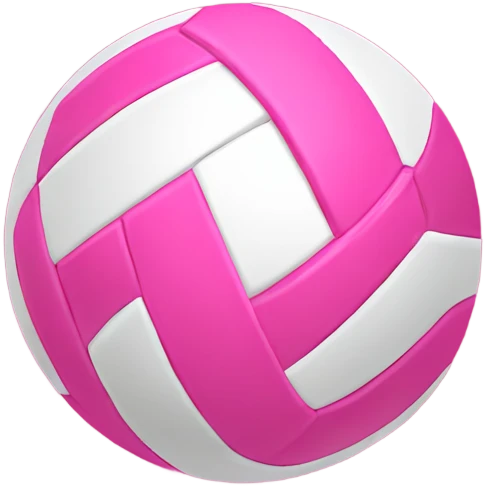 Pink volleyball  emoji
