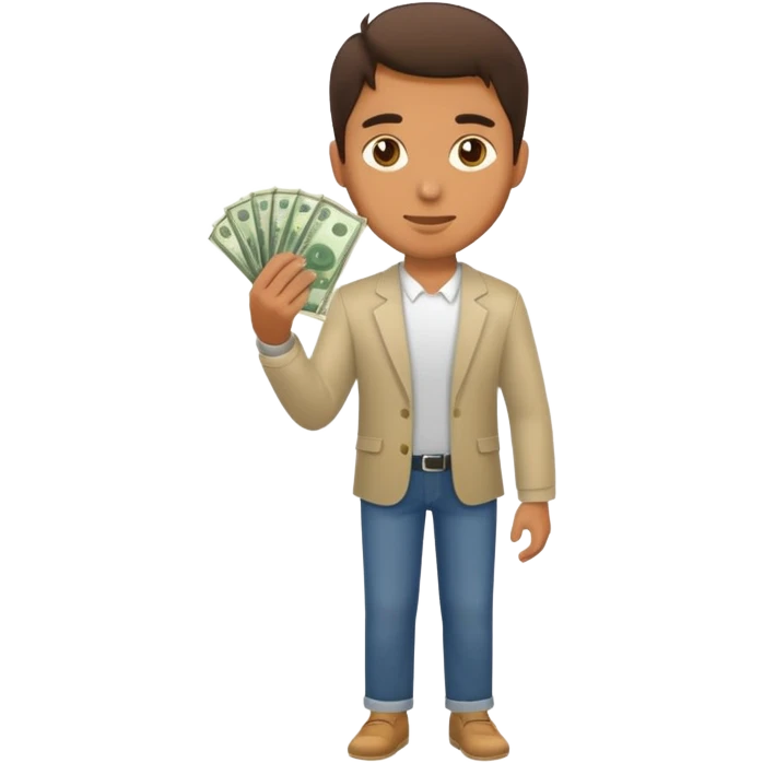 man with money full body emoji