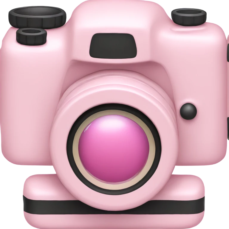 Pastel pink camera emoji