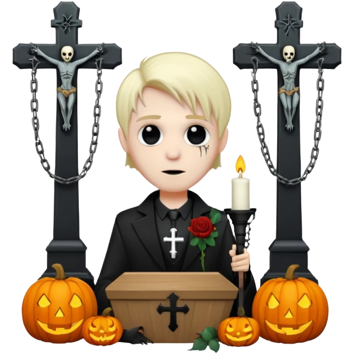 Chris motionless  🕸🦇♱🎃🥀⚰️🪦⛓🕯🎶🎤 emoji