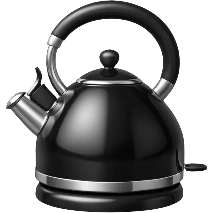 Retro style black kettle emoji
