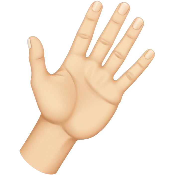 hand top knuckle view emoji