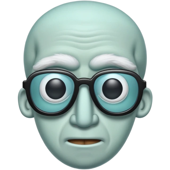 Squidward with shades on emoji