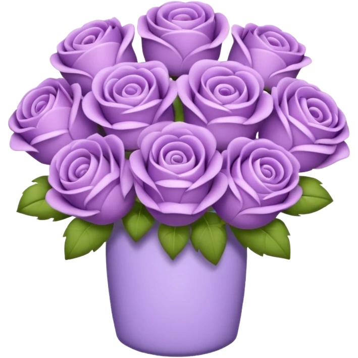 Pastel purple bouqet emoji