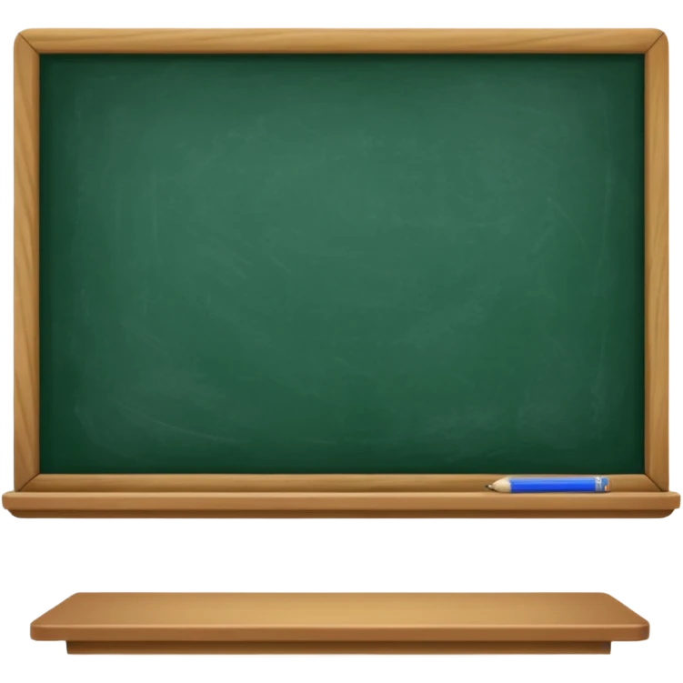 a green board of classroom emoji