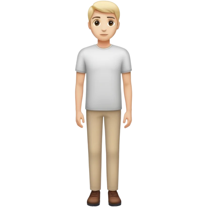 Person with excellent posture standing tall and straight emoji