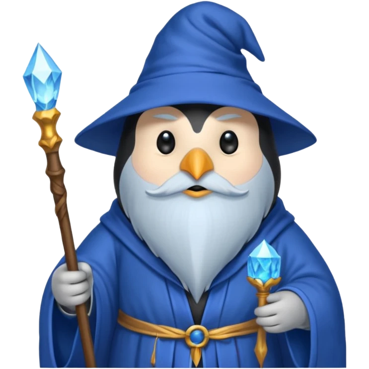 Penguin Wizard emoji
