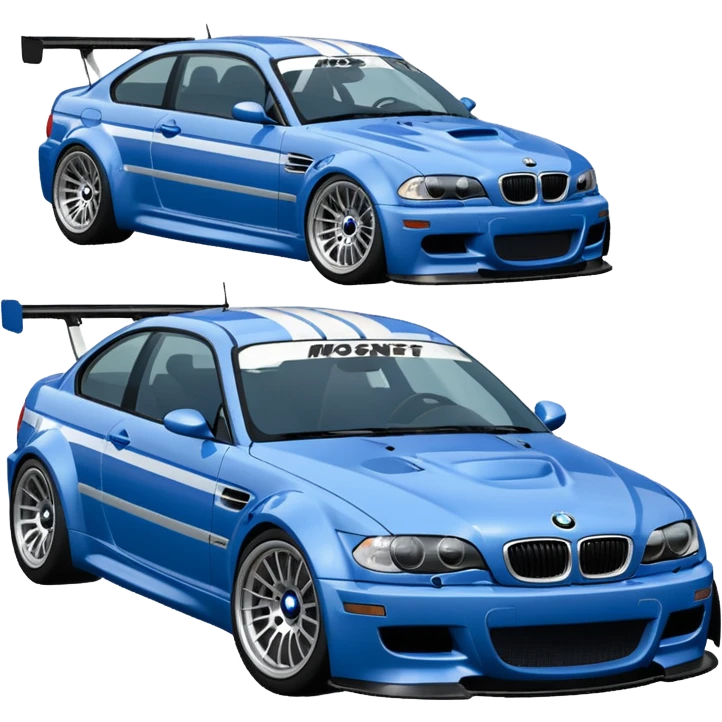 BMW M3 GT R E46 NEED FOR SPEED MOST WANTED'TAKI MAVI GÜMÜŞ  emoji