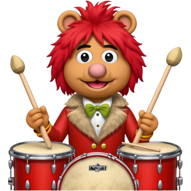 animal the drummer from the muppets emoji