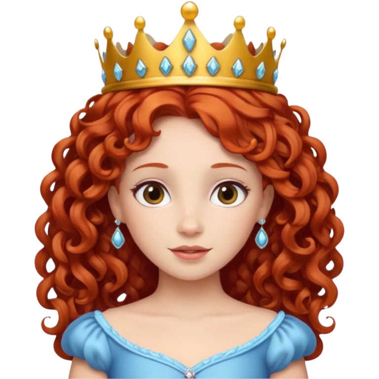 curly haired princess emoji