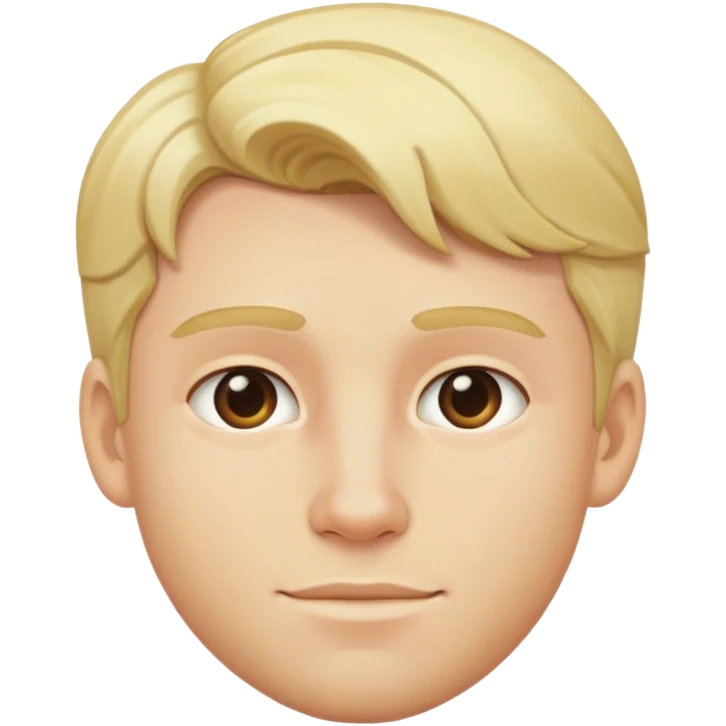 blonde male hair emoji