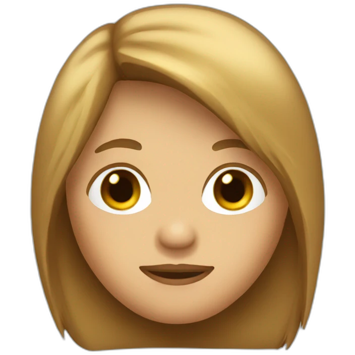 robin with light brown long hair emoji