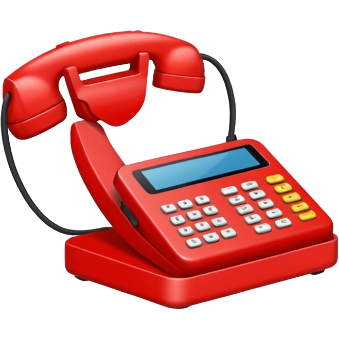 kırmızı cep telefonu emoji