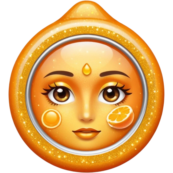 vitamin c glitter skincare emoji