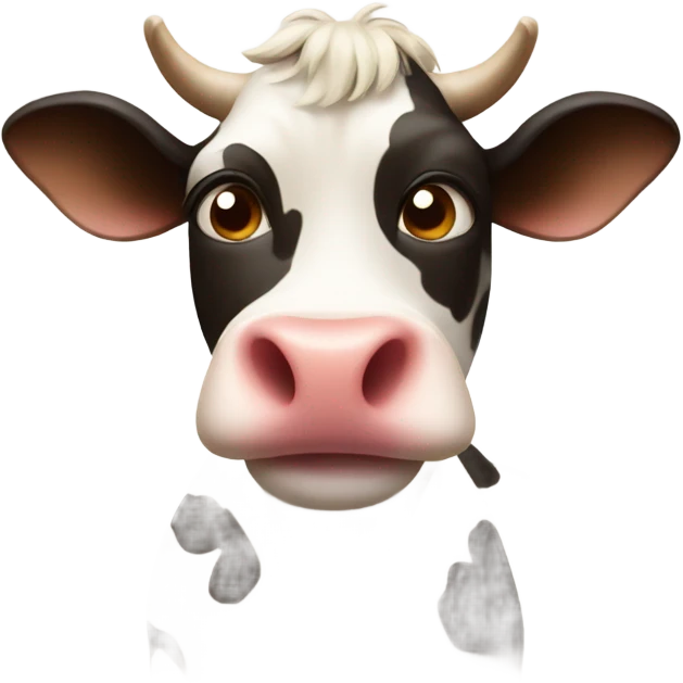 cow with love heart spots  emoji