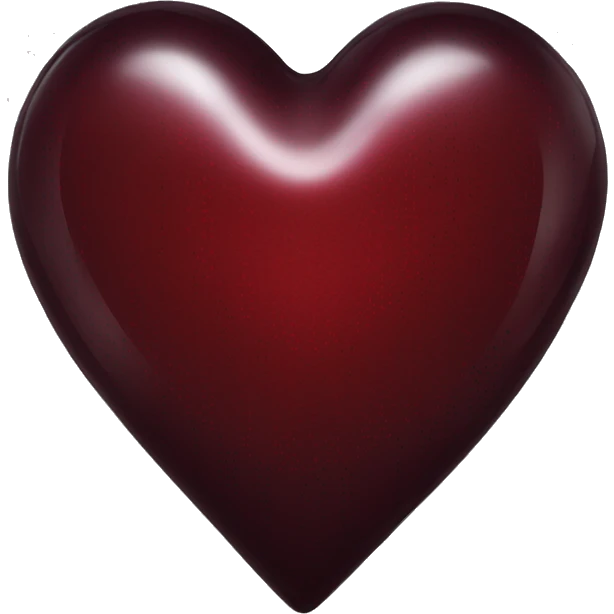 dark red glass heart emoji