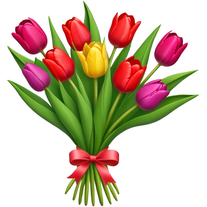 Tulips emoji