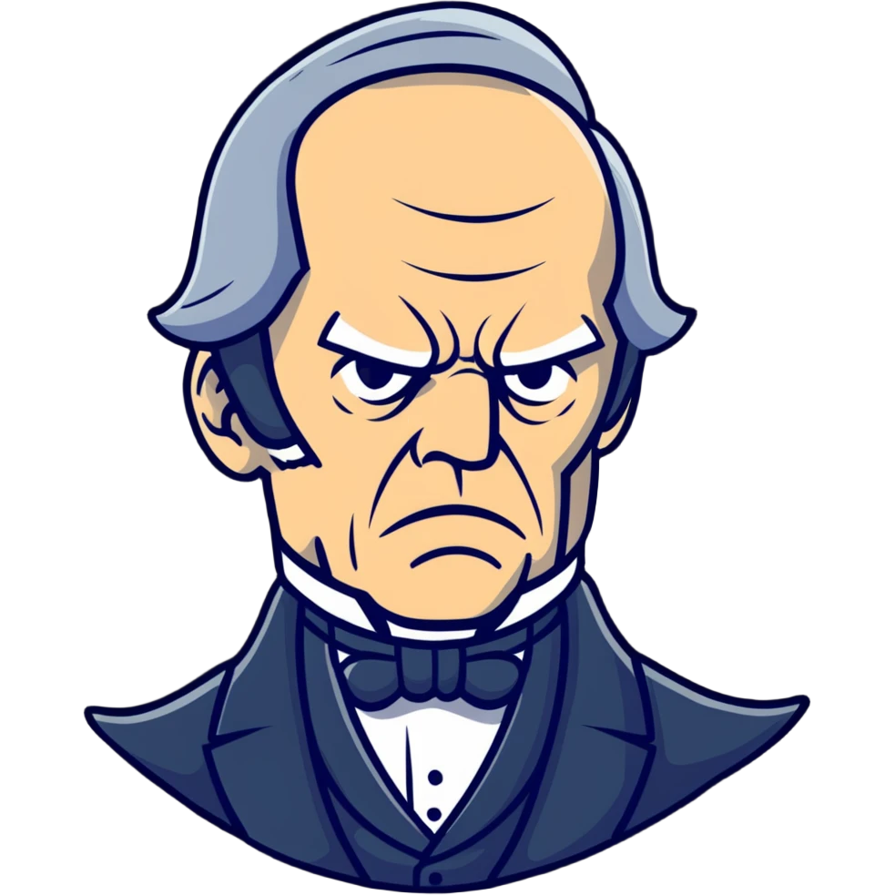 Henry Clay, 19th-century American statesman, angry expression emoji