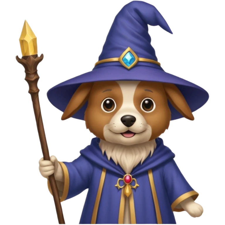 Dog wizard emoji